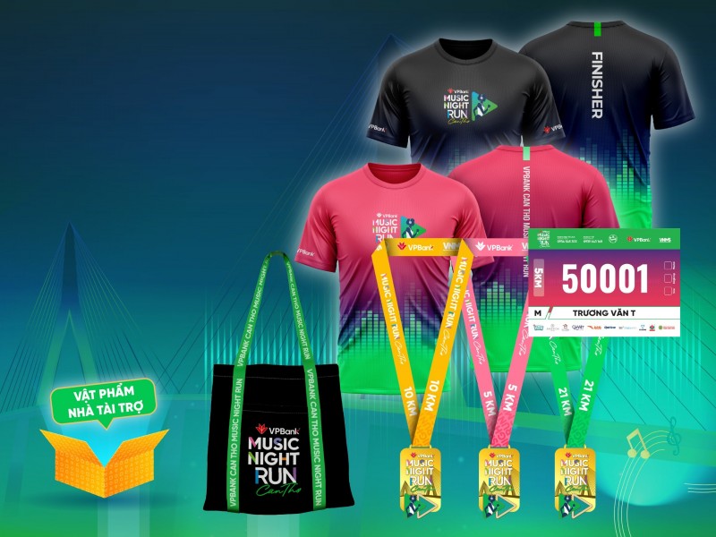 Bộ Racekit của giải đấu VPBank Can Tho Music Night Run 2024. Bộ Racekit của giải đấu VPBank Can Tho Music Night Run 2024.