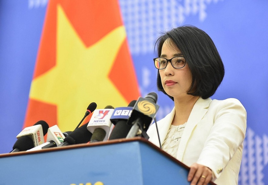 Spokeswoman of the Ministry of Foreign Affairs Pham Thu Hang. Spokeswoman of the Ministry of Foreign Affairs Pham Thu Hang.