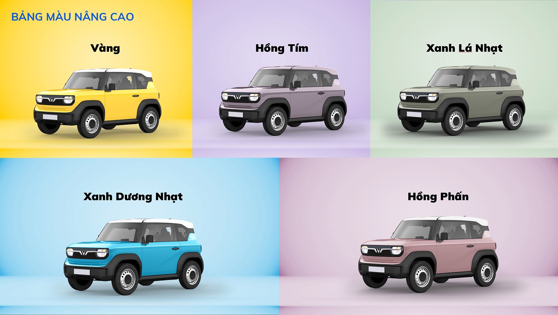 Bảng màu nâng cao của VF 3. Bảng màu nâng cao của VF 3.