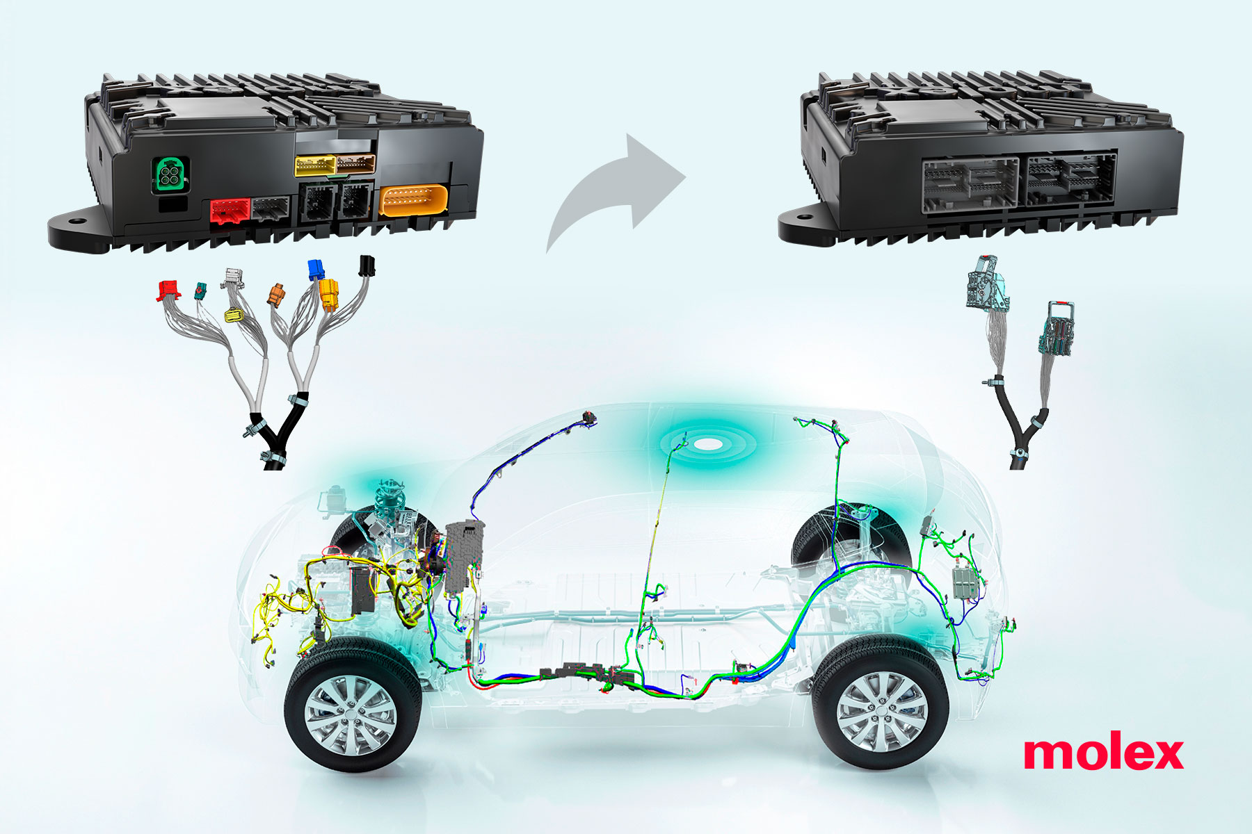 Molex kết hợp tín hiệu, dữ liệu tốc độ cao trong MX-DaSH để tối ưu hóa kiến ​​trúc ô tô thế hệ mới