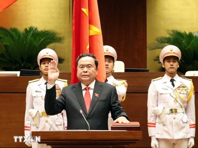 Ông Trần Thanh Mẫn tuyên thệ nhậm chức Chủ tịch Quốc hội
