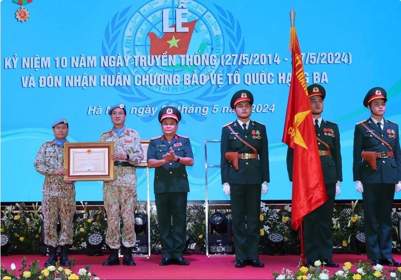 Vietnam Department Of Peacekeeping Operations Receive Fatherland Protection Order Vietnam Department Of Peacekeeping Operations Granted Fatherland Protection Order