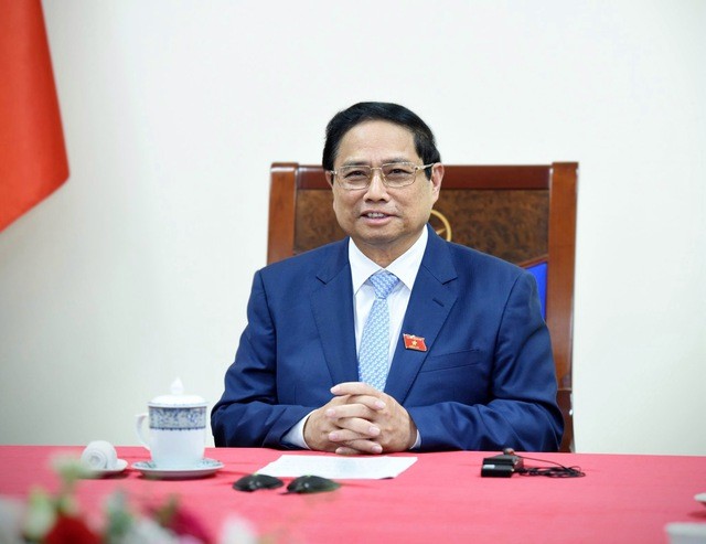 Thủ tướng Chính phủ Phạm Minh Chính đã điện đàm với Thủ tướng Singapore Lawrence Wong nhân dịp ông Lawrence Wong đảm nhiệm cương vị Thủ tướng thứ 4 của Singapore - Ảnh: VGP/Nhật Bắc Thủ tướng Chính phủ Phạm Minh Chính đã điện đàm với Thủ tướng Singapore Lawrence Wong nhân dịp ông Lawrence Wong đảm nhiệm cương vị Thủ tướng thứ 4 của Singapore - Ảnh: VGP/Nhật Bắc