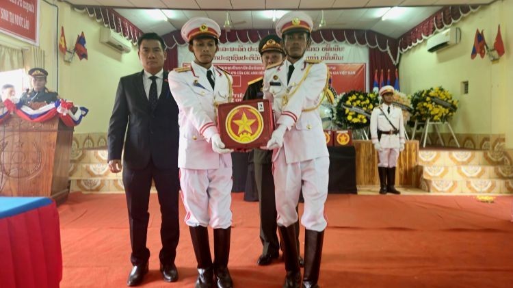 Hồi hương 8 hài cốt liệt sĩ quân tình nguyện, chuyên gia Việt Nam hy sinh tại Lào