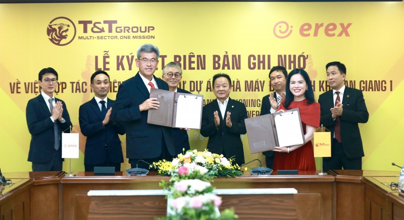 T&T Group và Tập đoàn Erex hợp tác phát triển nhà máy điện sinh khối tại An Giang T&T Group và Tập đoàn Erex hợp tác phát triển nhà máy điện sinh khối tại An Giang