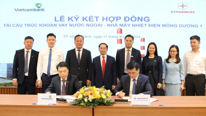 EVNGENCO3 và VCB ký kết hợp đồng tái cấu trúc khoản vay nước ngoài- NMNĐ Mông Dương 1 EVNGENCO3 và VCB ký kết hợp đồng tái cấu trúc khoản vay nước ngoài- NMNĐ Mông Dương 1