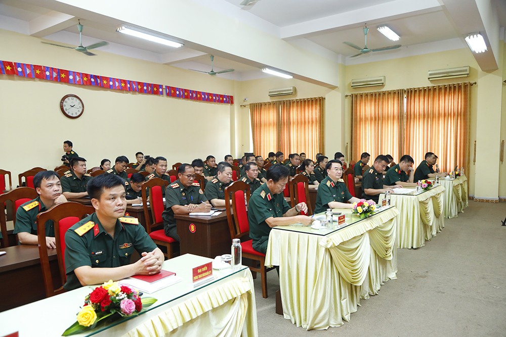 Các đại biểu tham dự khai mạc tập huấn. (Ảnh: Bộ Quốc phòng) Các đại biểu tham dự khai mạc tập huấn. (Ảnh: Bộ Quốc phòng)