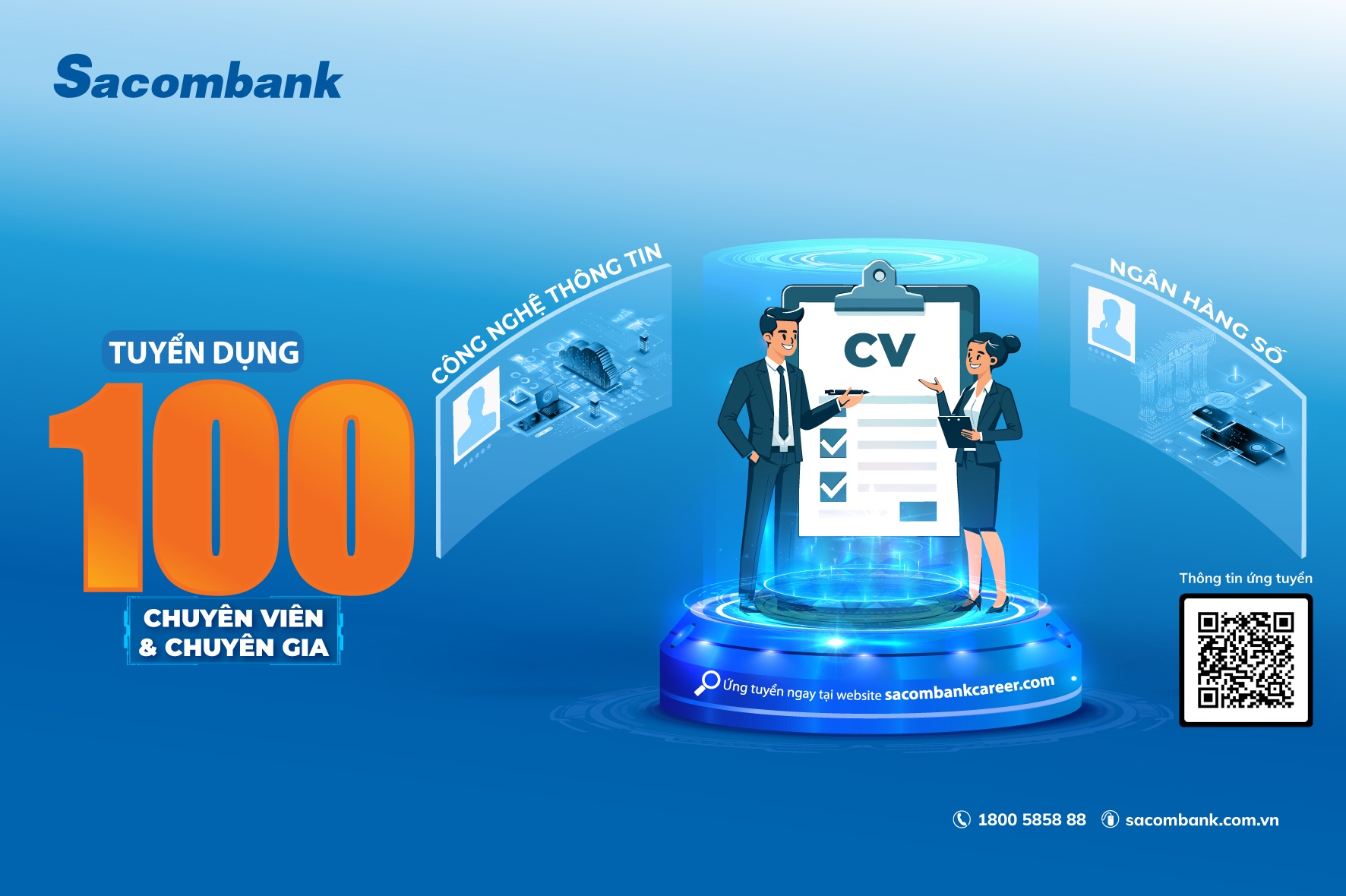 Sacombank tuyển dụng hơn 130 nhân sự làm việc tại Hội sở Sacombank tuyển dụng hơn 130 nhân sự làm việc tại Hội sở
