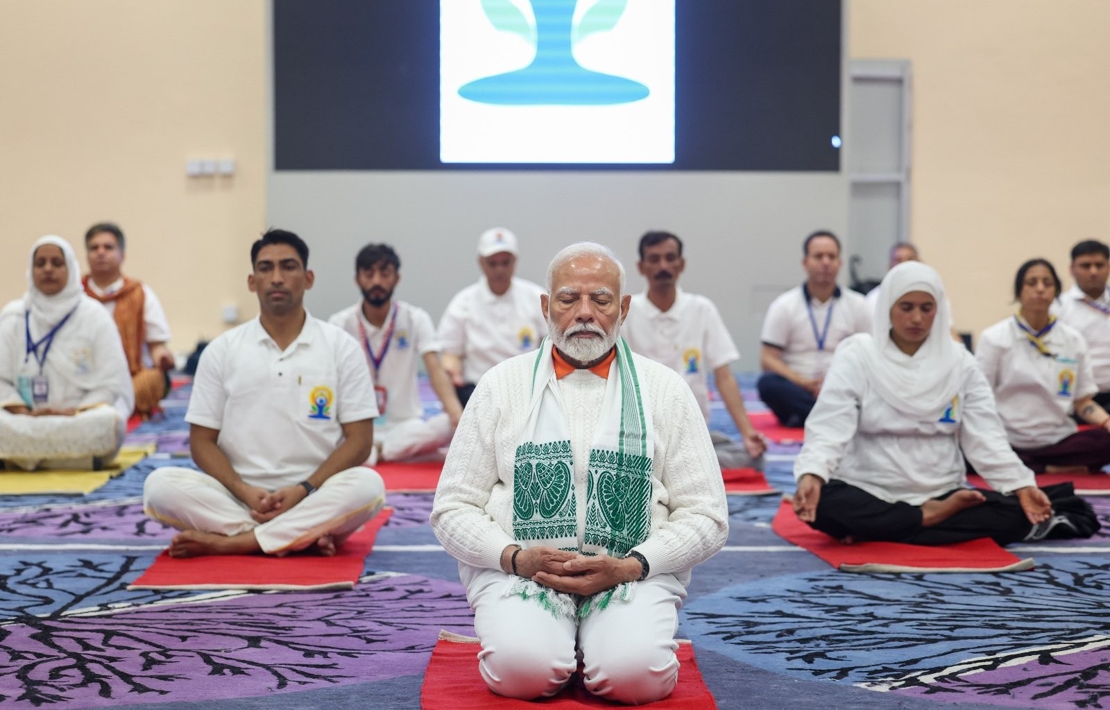 Thủ tướng Ấn Độ Narendra Modi tại Srinagar ngày 21/6. Ảnh: Thủ tướng Ấn Độ Narendra Modi tại Srinagar ngày 21/6. Ảnh: