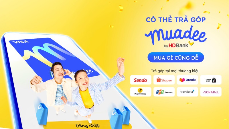 Trả góp dễ dàng, trúng vàng cực đã với thẻ trả góp Muadee by HDBank Trả góp dễ dàng, trúng vàng cực đã với thẻ trả góp Muadee by HDBank