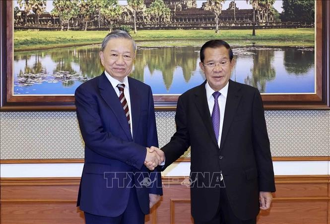 Chủ tịch nước Tô Lâm hội đàm cùng Chủ tịch Đảng CPP, Chủ tịch Thượng viện Hun Sen Chủ tịch nước Tô Lâm hội đàm cùng Chủ tịch Đảng CPP, Chủ tịch Thượng viện Hun Sen