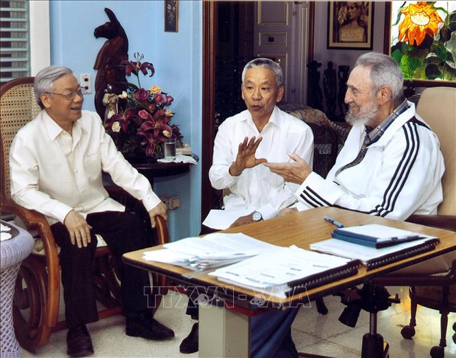 Các nhà ngoại giao quốc tế khẳng định vai trò của Tổng Bí thư Nguyễn Phú Trọng trong lịch sử hiện đại Việt Nam Chú thích ảnh