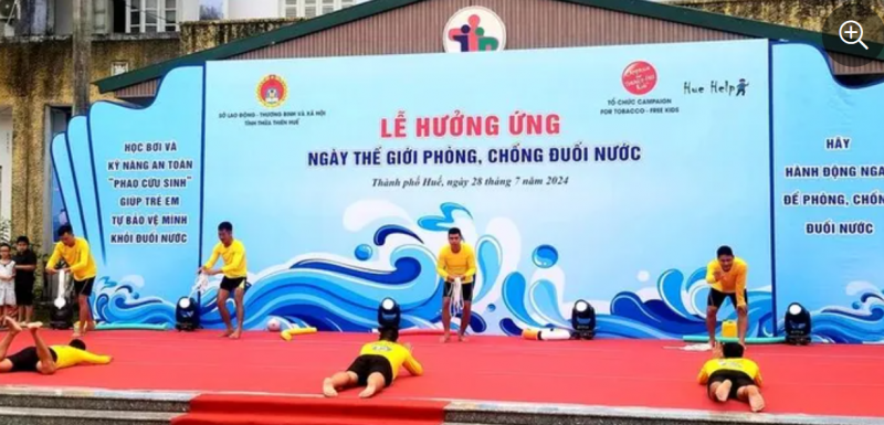 Thừa Thiên Huế: CTFK, Huehelp phòng, chống đuối nước cho trẻ em Thừa Thiên Huế: CTFK, Huehelp phòng, chống đuối nước cho trẻ em