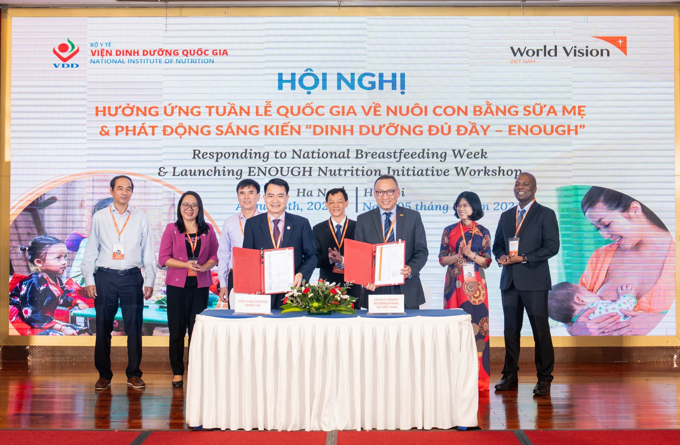 World Vision International tại Việt Nam và Viện Dinh dưỡng Quốc gia cùng ký cam kết hợp tác triển khai Sáng kiến Dinh Dưỡng ENOUGH trong hai năm tới (2024-2026) World Vision International tại Việt Nam và Viện Dinh dưỡng Quốc gia cùng ký cam kết hợp tác triển khai Sáng kiến Dinh Dưỡng ENOUGH trong hai năm tới (2024-2026)
