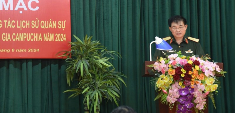 Tập huấn nghiệp vụ công tác lịch sử quân sự cho cán bộ Quân đội Hoàng gia Campuchia Tập huấn nghiệp vụ công tác lịch sử quân sự cho cán bộ Quân đội Hoàng gia Campuchia