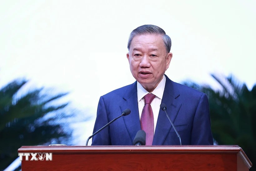 Tổng Bí thư, Chủ tịch nước Tô Lâm phát biểu. Ảnh: TTXVN Tổng Bí thư, Chủ tịch nước Tô Lâm phát biểu. Ảnh: TTXVN