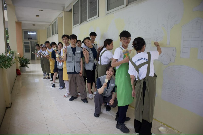 Nối dài tình hữu nghị Việt Nam - Hàn Quốc qua mùa hè tình nguyện Nối dài tình hữu nghị Việt Nam - Hàn Quốc qua mùa hè tình nguyện