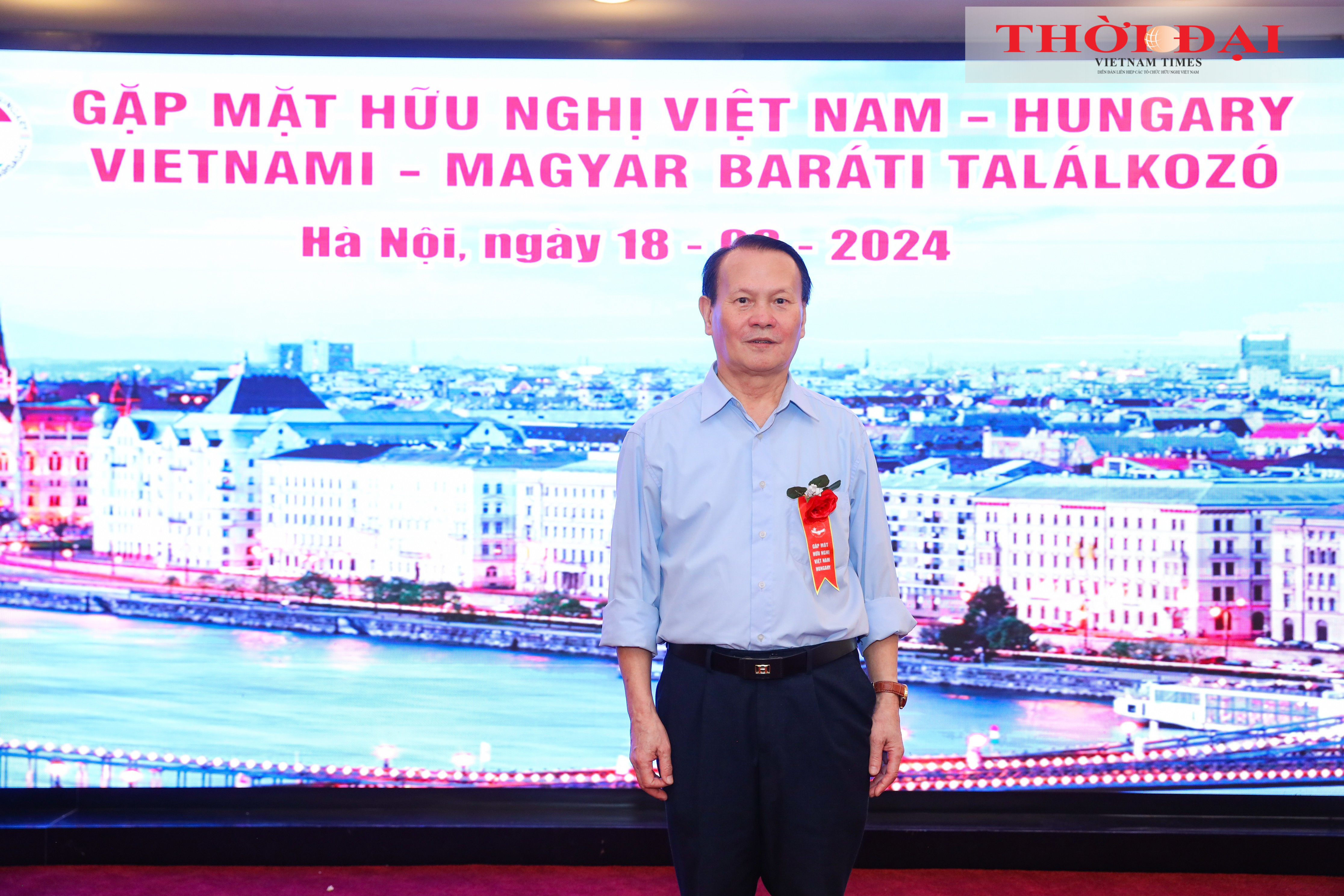 Ông Thái Danh Hậu tại buổi Gặp gỡ hữu nghị Việt Nam - Hungary năm 2024. (Ảnh: Đinh Hòa) Ông Thái Danh Hậu tại buổi Gặp gỡ hữu nghị Việt Nam - Hungary năm 2024. (Ảnh: Đinh Hòa)
