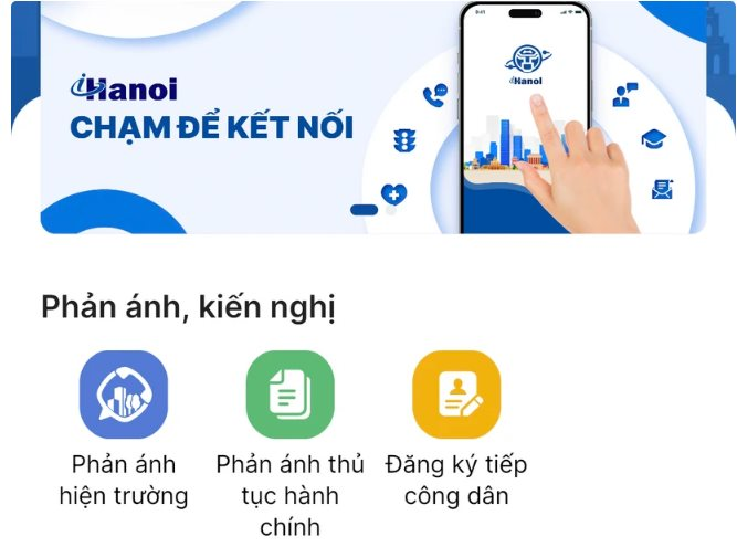 Giao diện ứng dụng iHanoi (Ảnh: T.L). Giao diện ứng dụng iHanoi (Ảnh: T.L).
