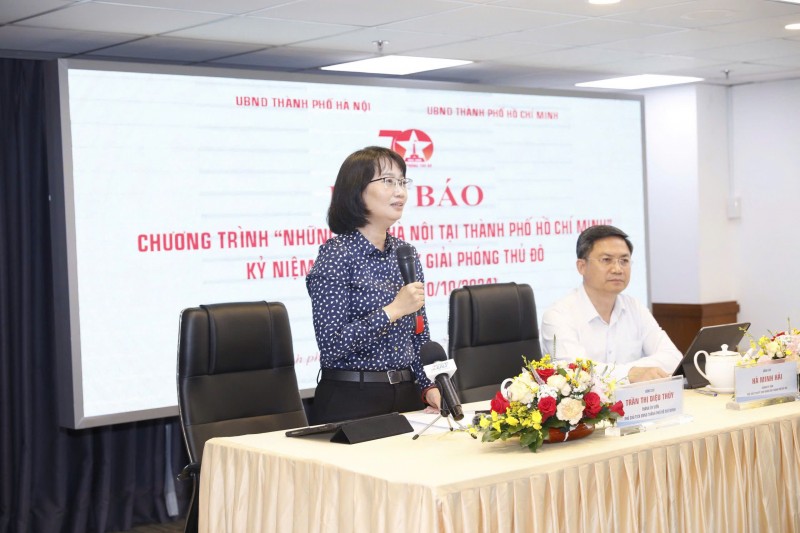 Phó Chủ tịch UBND thành phố Hồ Chí Minh Trần Thị Diệu Thúy phát biểu (Ảnh: T.L). Phó Chủ tịch UBND thành phố Hồ Chí Minh Trần Thị Diệu Thúy phát biểu (Ảnh: T.L).