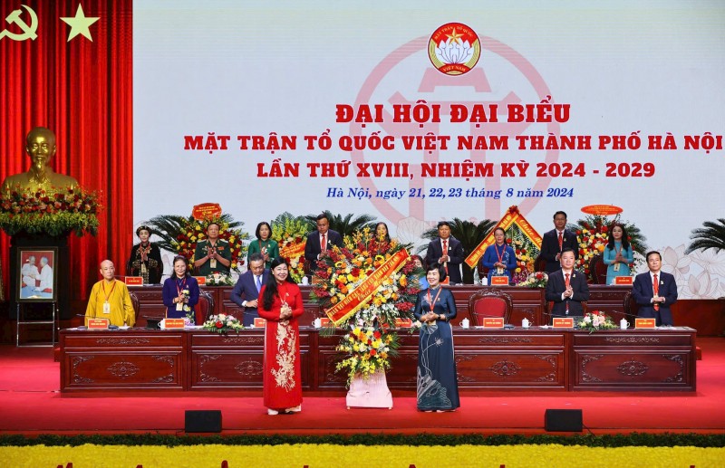 Khai mạc Đại hội đại biểu MTTQ Việt Nam thành phố Hà Nội lần thứ XVIII, nhiệm kỳ 2024-2029 Khai mạc Đại hội đại biểu MTTQ Việt Nam thành phố Hà Nội lần thứ XVIII, nhiệm kỳ 2024-2029