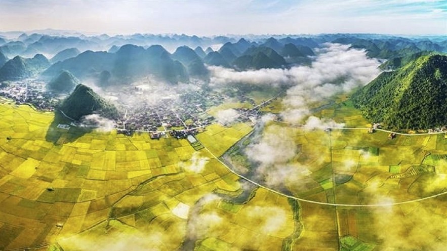 Bac Son Valley in the Lang Son Geopark area. (Photo: UNESCO Global Geoparks) Bac Son Valley in the Lang Son Geopark area. (Photo: UNESCO Global Geoparks)