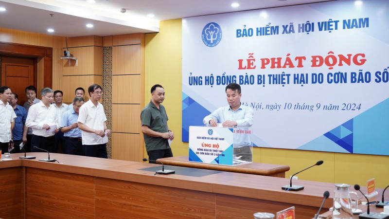 BHXH Việt Nam phát động ủng hộ đồng bào bị thiệt hại do cơn bão số 3 gây ra BHXH Việt Nam phát động ủng hộ đồng bào bị thiệt hại do cơn bão số 3 gây ra