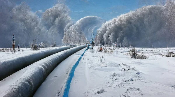 Đường ống dầu Siberia vào mùa đông. (Nguồn: Depositphotos) Đường ống dầu Siberia vào mùa đông. (Nguồn: Depositphotos)