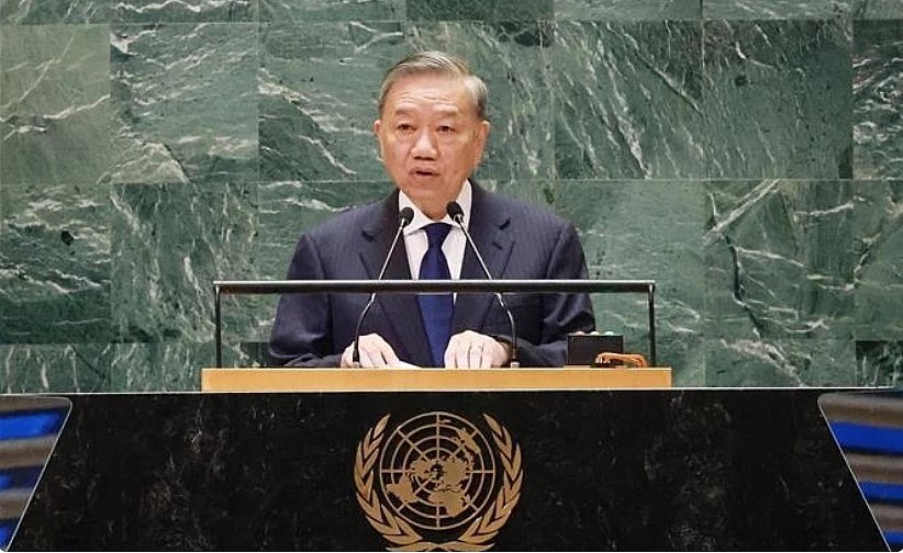 Party General Secretary and President To Lam speaks at the United Nations Summit of the Future (Photo: VNA) Party General Secretary and President To Lam speaks at the United Nations Summit of the Future (Photo: VNA)