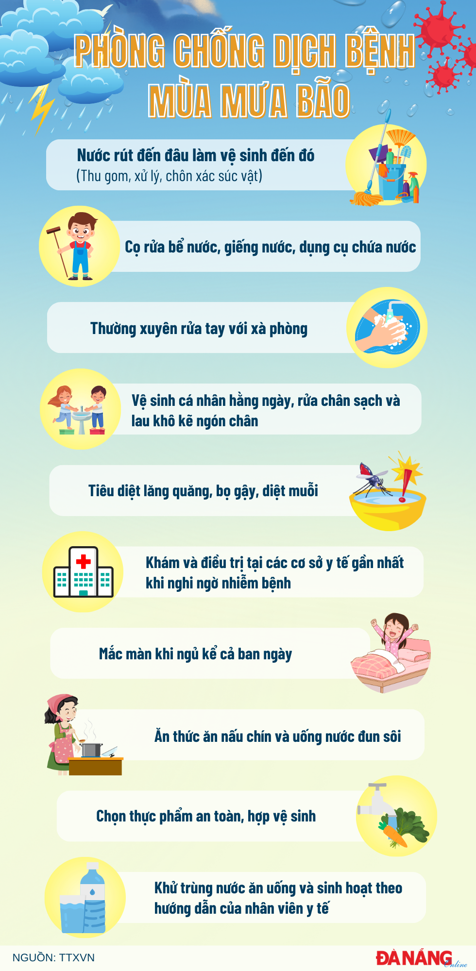 Phòng chống dịch bệnh mùa mưa bão Phòng chống dịch bệnh mùa mưa bão