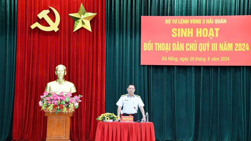 Vùng 3 Hải quân: tạo diễn đàn để cán bộ, chiến sĩ chia sẻ, đóng góp ý kiến xây dựng đơn vị Vùng 3 Hải quân: tạo diễn đàn để cán bộ, chiến sĩ chia sẻ, đóng góp ý kiến xây dựng đơn vị
