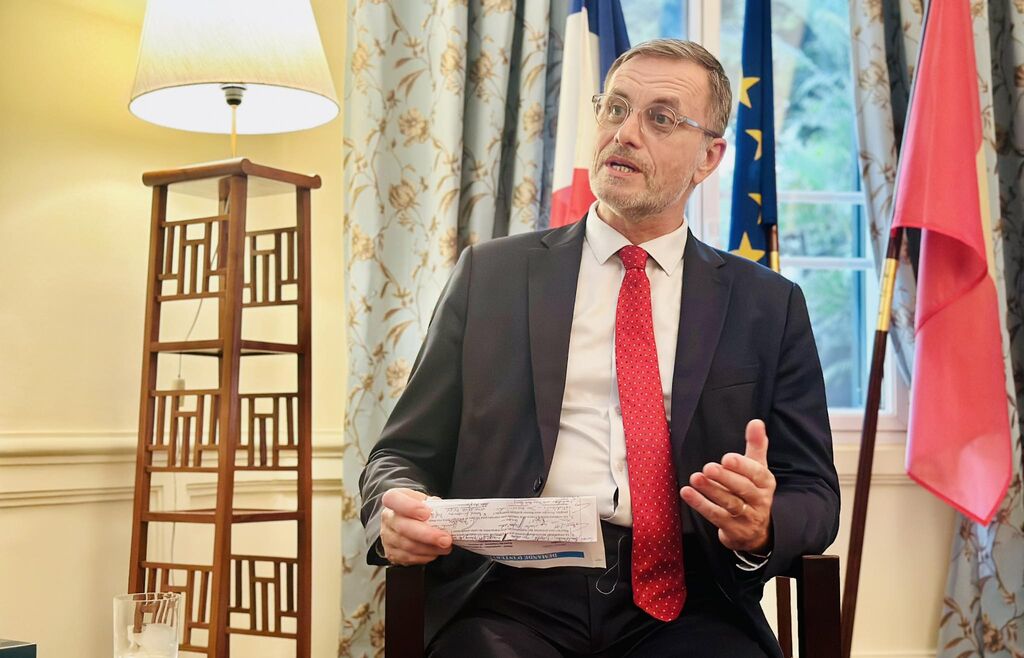 Đại sứ Olivier Brochet: Việt Nam có sự gắn bó sâu sắc với cộng đồng Pháp ngữ Chú thích ảnh