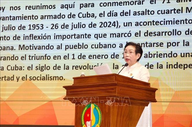 Bà Trương Thị Hiền, Chủ tịch Hội hữu nghị Việt Nam - Cuba Thành phố Hồ Chí Minh Bà Trương Thị Hiền, Chủ tịch Hội hữu nghị Việt Nam - Cuba Thành phố Hồ Chí Minh