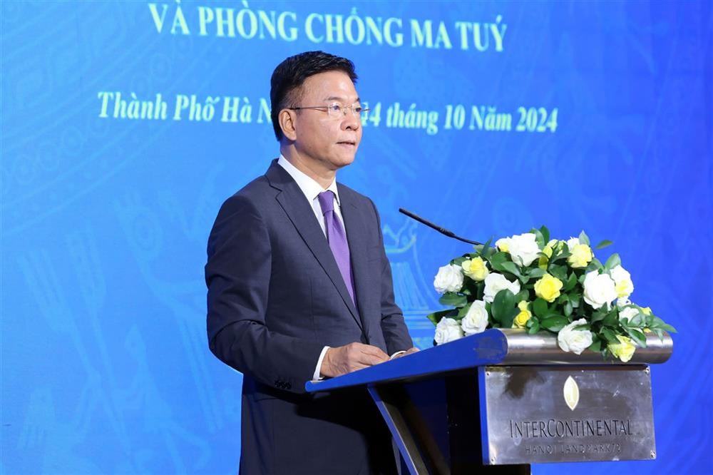 Phó Thủ tướng Lê Thành Long phát biểu tại Hội nghị. (Ảnh: Bộ Công an) Phó Thủ tướng Lê Thành Long phát biểu tại Hội nghị. (Ảnh: Bộ Công an)