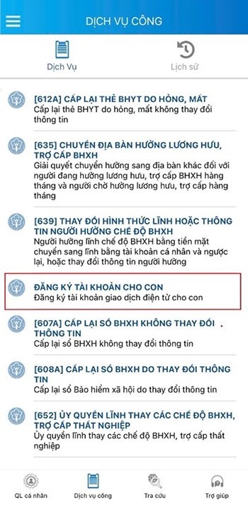 Ba cách tra cứu thời hạn thẻ bảo hiểm y tế và đăng ký tài khoản VssID cho con Ba cách tra cứu thời hạn thẻ bảo hiểm y tế và đăng ký tài khoản VssID cho con
