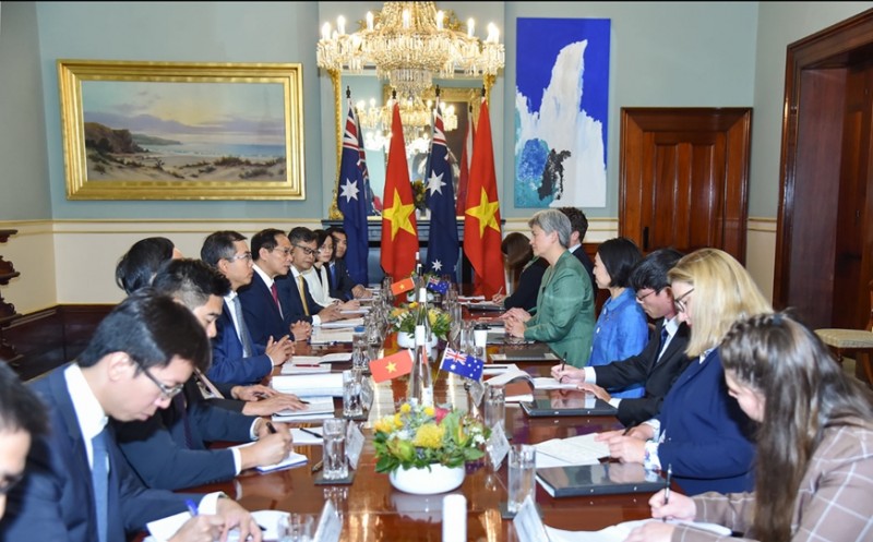 Quang cảnh Hội nghị Bộ trưởng Ngoại giao Việt Nam - Australia lần thứ 6. Ảnh: TUẤN ANH Quang cảnh Hội nghị Bộ trưởng Ngoại giao Việt Nam - Australia lần thứ 6. Ảnh: TUẤN ANH