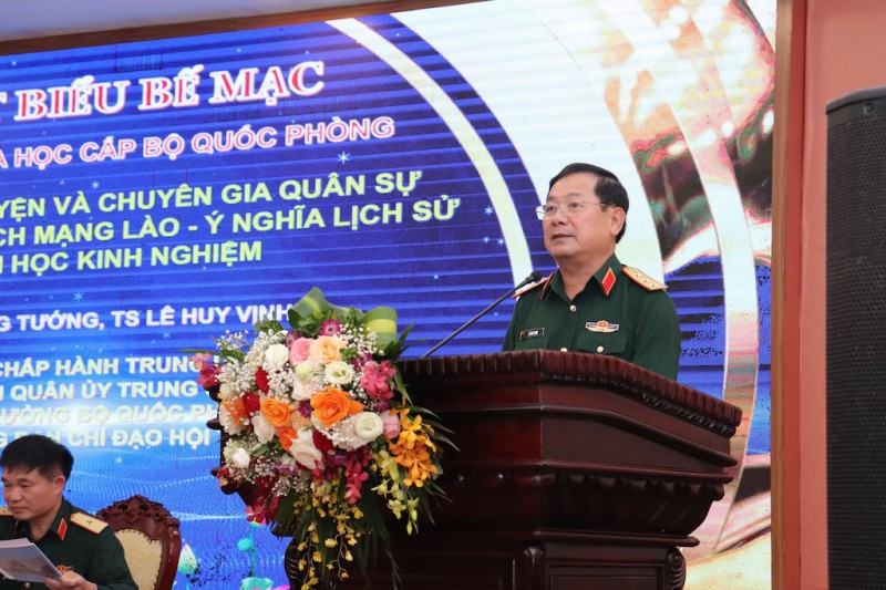 Thứ trưởng Lê Huy Vịnh phát biểu tại hội thảo. (Ảnh: Báo Công an nhân dân) Thứ trưởng Lê Huy Vịnh phát biểu tại hội thảo. (Ảnh: Báo Công an nhân dân)