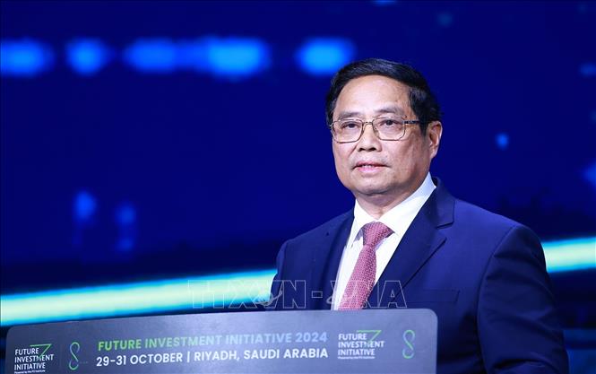 Thủ tướng Phạm Minh Chính phát biểu tại Hội nghị Sáng kiến đầu tư tương lai lần thứ 8 Chú thích ảnh