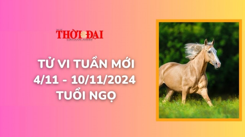 Tử vi tuần mới 4/11 đến 10/11/2024 tuổi Ngọ: Công danh tài lộc, tình duyên Tử vi tuần mới 4/11 đến 10/11/2024 tuổi Ngọ: Công danh tài lộc, tình duyên