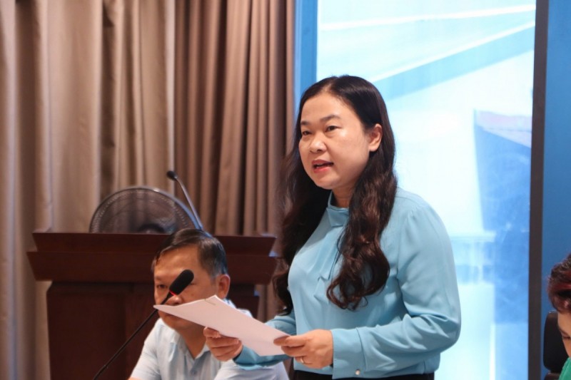 Bà Phạm Thị Thanh Hương, Phó Giám đốc Sở Tư pháp Hà Nội thông tin về công tác tuyên truyền, phổ biến giáo dục Luật Thủ đô năm 2024 (Ảnh: T.L). Bà Phạm Thị Thanh Hương, Phó Giám đốc Sở Tư pháp Hà Nội thông tin về công tác tuyên truyền, phổ biến giáo dục Luật Thủ đô năm 2024 (Ảnh: T.L).