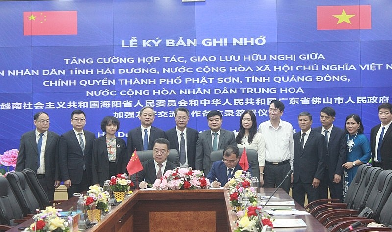 lễ ký biên bản ghi nhớ giữa tỉnh Hải Dương và thành phố Phật Sơn lễ ký biên bản ghi nhớ giữa tỉnh Hải Dương và thành phố Phật Sơn