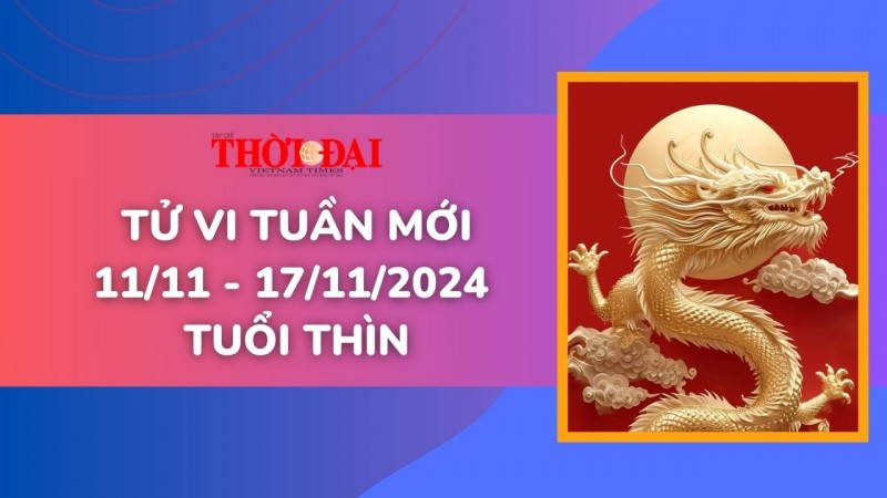 Tử vi tuần mới 11/11 đến 17/11/2024 tuổi Thìn: Tình duyên, công danh tài lộc Tử vi tuần mới 11/11 đến 17/11/2024 tuổi Thìn: Tình duyên, công danh tài lộc