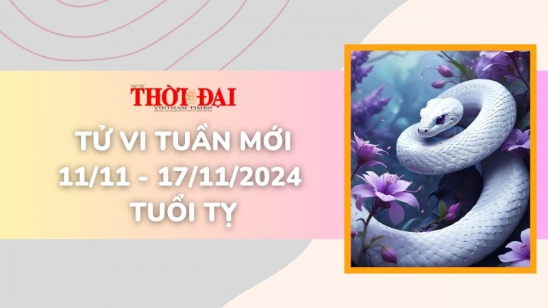 Tử vi tuần mới 11/11 đến 17/11/2024 tuổi Tỵ: Tình duyên, công danh tài lộc Tử vi tuần mới 11/11 đến 17/11/2024 tuổi Tỵ: Tình duyên, công danh tài lộc