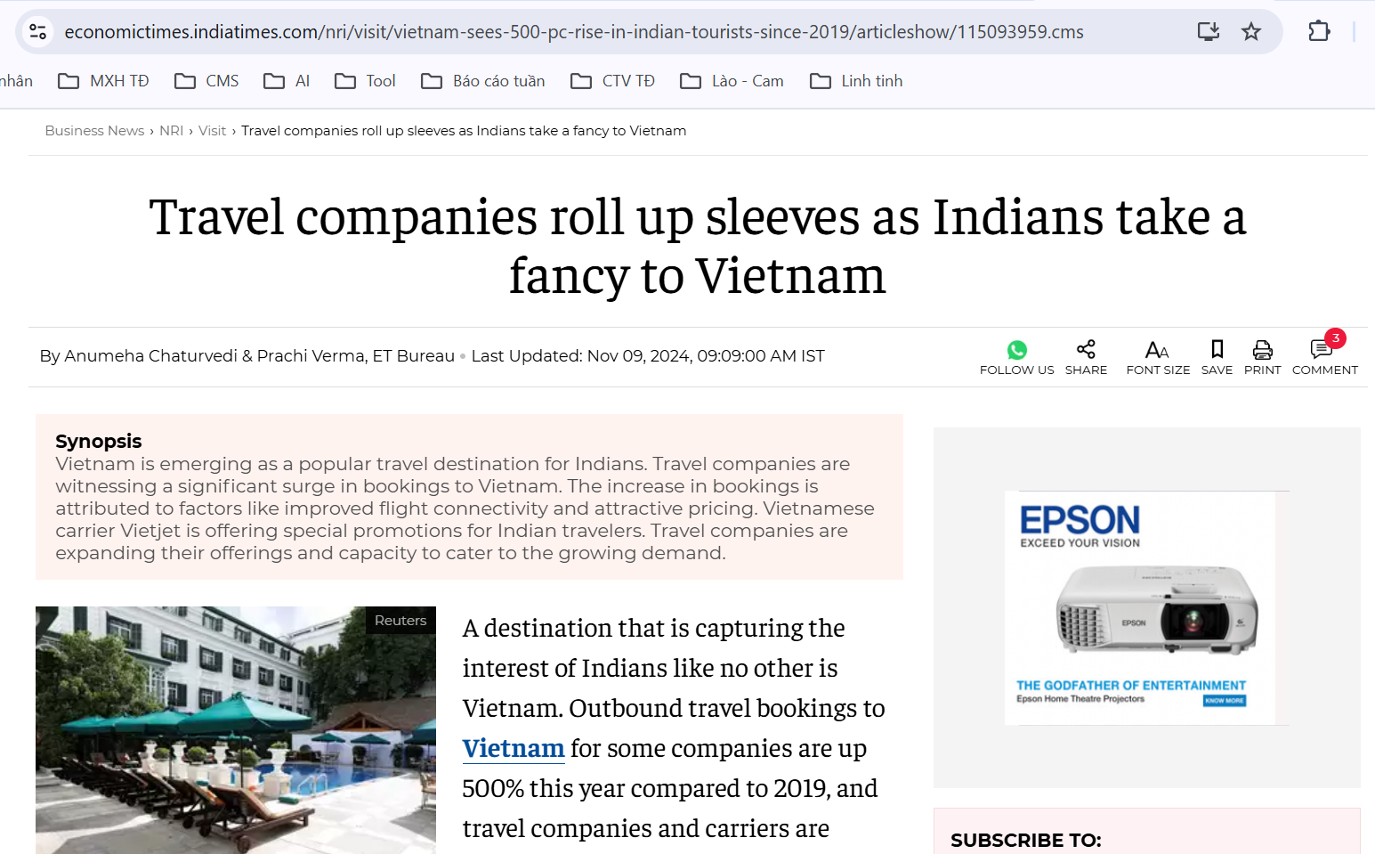Việt Nam là điểm đến có một không hai thu hút du khách Ấn Độ Việt Nam là điểm đến có một không hai thu hút du khách Ấn Độ