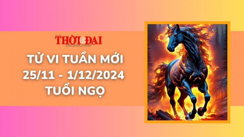 Tử vi tuần mới 25/11 đến 1/12/2024 tuổi Ngọ: Tình duyên, công danh tài lộc Tử vi tuần mới 25/11 đến 1/12/2024 tuổi Ngọ: Tình duyên, công danh tài lộc