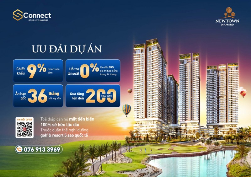 SeABank ưu đãi lãi suất 0% cho khách hàng vay mua căn hộ tại dự án Newtown Diamond SeABank ưu đãi lãi suất 0% cho khách hàng vay mua căn hộ tại dự án Newtown Diamond