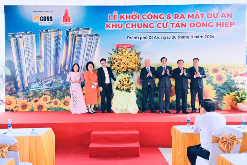Khởi công và ra mắt dự án Khu chung cư Tân Đông Hiệp (Dĩ An, Bình Dương) Khởi công và ra mắt dự án Khu chung cư Tân Đông Hiệp (Dĩ An, Bình Dương)