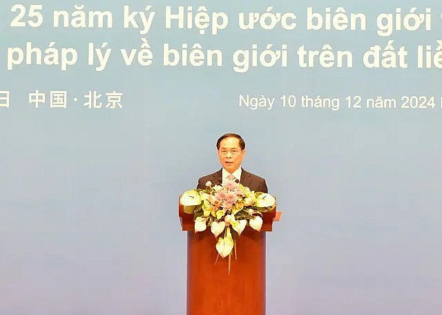 Deputy Prime Minister and Minister of Foreign Affairs Bui Thanh Son speaks at the event (Photo: VNA) Deputy Prime Minister and Minister of Foreign Affairs Bui Thanh Son speaks at the event (Photo: VNA)