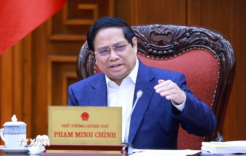 Thủ tướng Phạm Minh Chính chủ trì Phiên họp lần thứ hai về sắp xếp, tinh gọn bộ máy của Chính phủ. (Ảnh: TTXVN) Thủ tướng Phạm Minh Chính chủ trì Phiên họp lần thứ hai về sắp xếp, tinh gọn bộ máy của Chính phủ. (Ảnh: TTXVN)