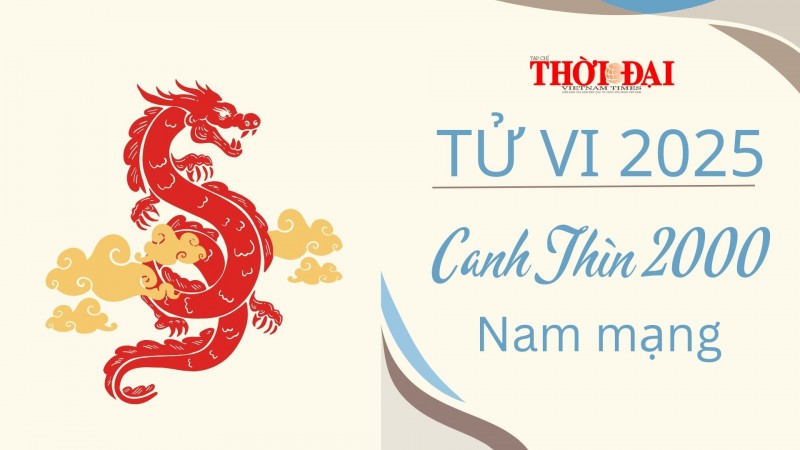 Tử vi năm 2025 tuổi Canh Thìn 2000 nam mạng: Một năm tươi sáng, gặt hái nhiều thành công Tử vi năm 2025 tuổi Canh Thìn 2000 nam mạng: Một năm tươi sáng, gặt hái nhiều thành công